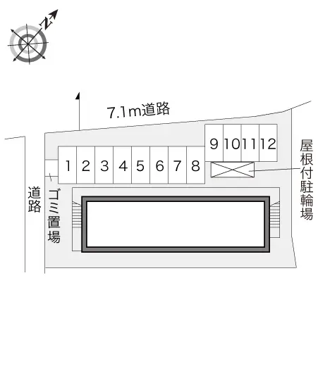 ★手数料０円★府中市府川町　月極駐車場（LP）